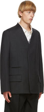 Maison Margiela Grey Wool Covert Blazer