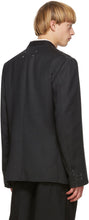 Maison Margiela Grey Wool Covert Blazer