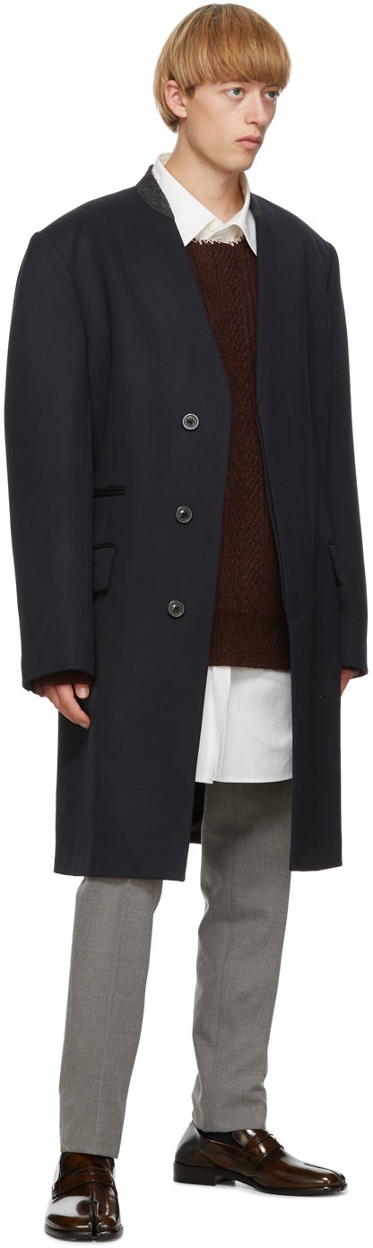 Maison Margiela Navy Cavalry Coat