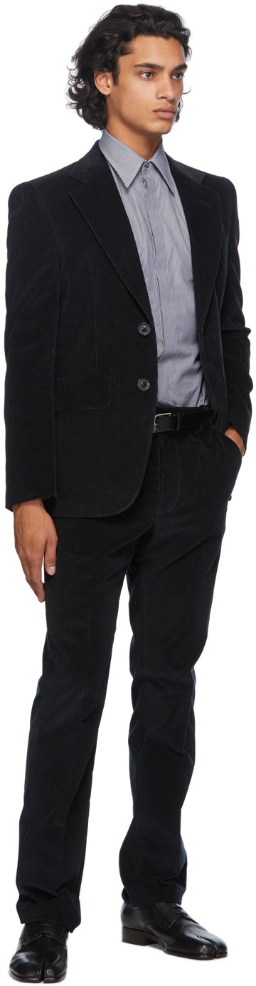 Maison Margiela Navy Corduroy Suit