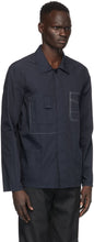 Maison Margiela Navy Garment-Dyed Slim Shirt