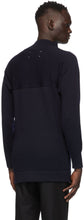 Maison Margiela Navy Mock Neck Sweater