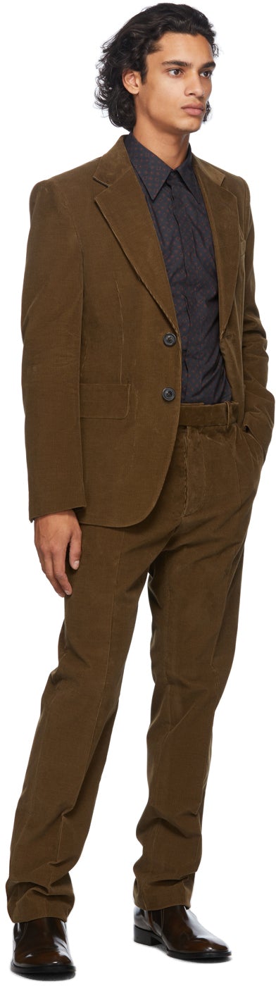 Maison Margiela Navy Tie Print Shirt