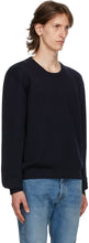 Maison Margiela Navy Wool 14 Gauge Sweater