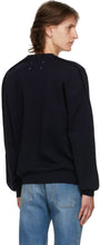 Maison Margiela Navy Wool 14 Gauge Sweater