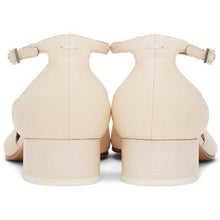 Maison Margiela Off-White Ankle Strap Tabi Heels