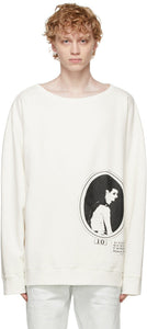 Maison Margiela Off-White Cameo Sweatshirt - Sweat-shirt Cameo Off-White Margiela - Maison Margiela Off-White 카메오 스웨터