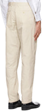 Maison Margiela Off-White Cotton Chino Trousers