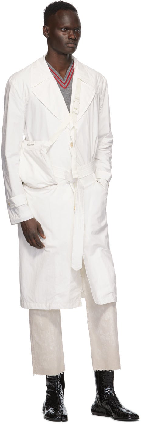 Maison Margiela Off-White Recycled Packable Trench Coat