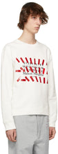 Maison Margiela Off-White Tape Print Sweatshirt