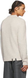 Maison Margiela Off-White Wool Oversized Destroyed Sweater