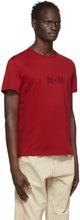 Maison Margiela Red Embroidered Logo T-Shirt