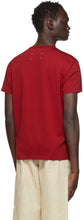Maison Margiela Red Embroidered Logo T-Shirt