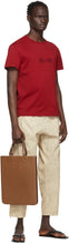 Maison Margiela Red Embroidered Logo T-Shirt