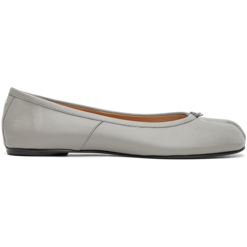 Maison Margiela SSENSE Exclusive Grey Tabi Ballerina Flats