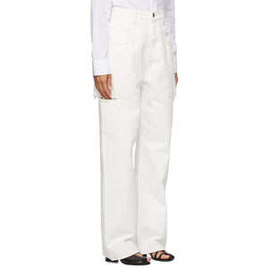 Maison Margiela SSENSE Exclusive White Thigh Slit Jeans