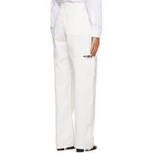 Maison Margiela SSENSE Exclusive White Thigh Slit Jeans