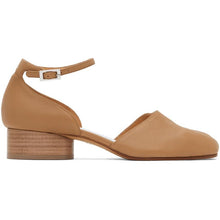 Maison Margiela Tan Ankle Strap Tabi Heels - Maison Margiela Tan Chapelle Tabi Tabi Tableaux - Maison Margiela Tan Ankle Strap Tabi 발 뒤꿈치