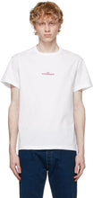 Maison Margiela White Distorted Logo T-Shirt - MAISON MARGIELA T-shirt logo déformé blanc - Maison Margiela 화이트 로고 티셔츠를 왜곡했습니다