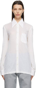 Maison Margiela White Light Pocket Shirt - Chemise de poche légère blanche MAISON MARGIELA - Maison Margiela 화이트 라이트 포켓 셔츠