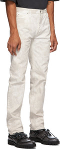 Maison Margiela White Marble Jeans