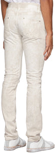 Maison Margiela White Marble Jeans