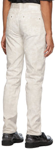 Maison Margiela White Marble Jeans