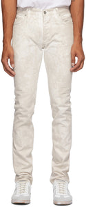 Maison Margiela White Marble Jeans - Maison Margiela Jeune en marbre blanc - Maison Margiela 화이트 대리석 청바지