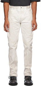 Maison Margiela White Marble Jeans - Maison Margiela Jeune en marbre blanc - Maison Margiela 화이트 대리석 청바지