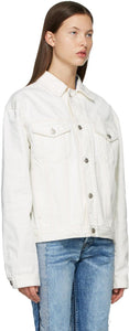 Maison Margiela White Oversized Denim Jacket