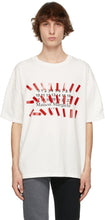 Maison Margiela White Oversized Tape Print T-Shirt - T-shirt imprimé de la Maison Margiela surdimensionné blanc - Maison Margiela 화이트 대형 테이프 인쇄 티셔츠