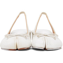 Maison Margiela White Painted Tabi Slingback Heels