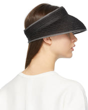 Maison Michel Black Hemp Patty Visor