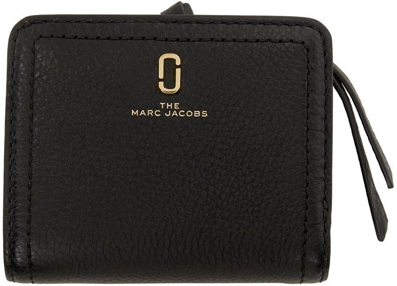 Marc Jacobs Black Mini The Softshot Compact Wallet BlackSkinny