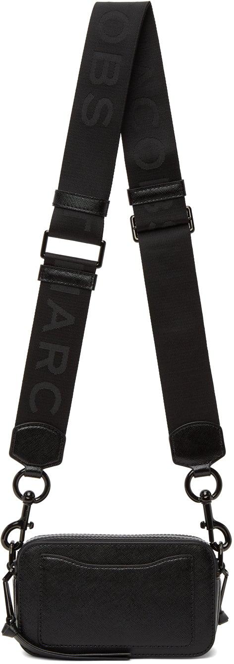 Marc Jacobs Black 'The Logo Strap Snapshot' Bag