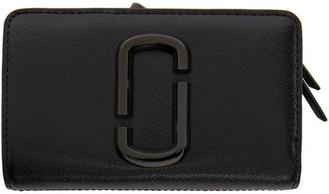 Marc Jacobs Black 'The Snapshot Compact' Wallet - Marc Jacobs Black 'The Snapshot Compact' Portefeuille - Marc Jacobs Black 'Snapshot Compact'지갑