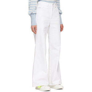 Marc Jacobs White 'The Flared' Jeans