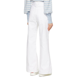 Marc Jacobs White 'The Flared' Jeans