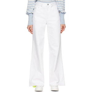 Marc Jacobs White 'The Flared' Jeans - Marc Jacobs White 'the évasé' jeans - Marc Jacobs 화이트 '플레어'청바지