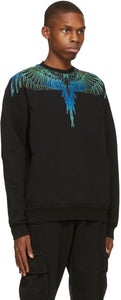 Marcelo Burlon County of Milan Black Wings Sweatshirt