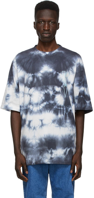 Marcelo Burlon County of Milan White Tie-Dye COM T-Shirt - Marcelo Burlon County of Milan White Team T-shirt Com T-shirt - Marcelo Burlon County of Milan White Tie-Dye Com T 셔츠