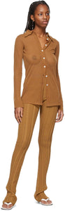 Marco Rambaldi SSENSE Exclusive Brown Knit Lounge Pants