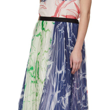 Marina Moscone Multicolor PlissÃ© Skirt
