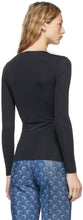 Marine Serre Black Second Skin Seasonal Moon Long Sleeve T-Shirt