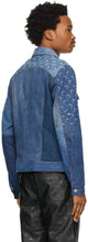 Marine Serre Blue Denim Moon Patchwork Jacket
