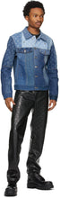 Marine Serre Blue Denim Moon Patchwork Jacket