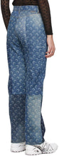 Marine Serre Blue Regenerated Allover Moon Jeans