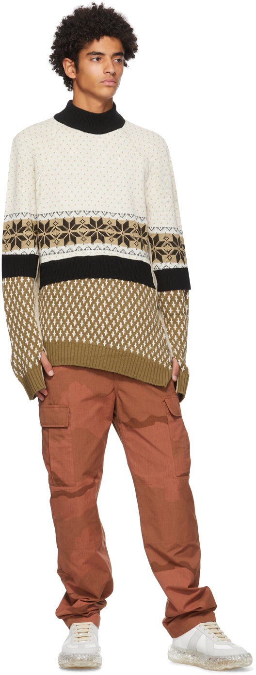 Marine Serre Multicolor Regenerated MÃ©lange Sweater