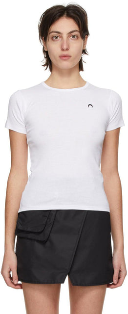 Marine Serre White Minifit Moon T-Shirt