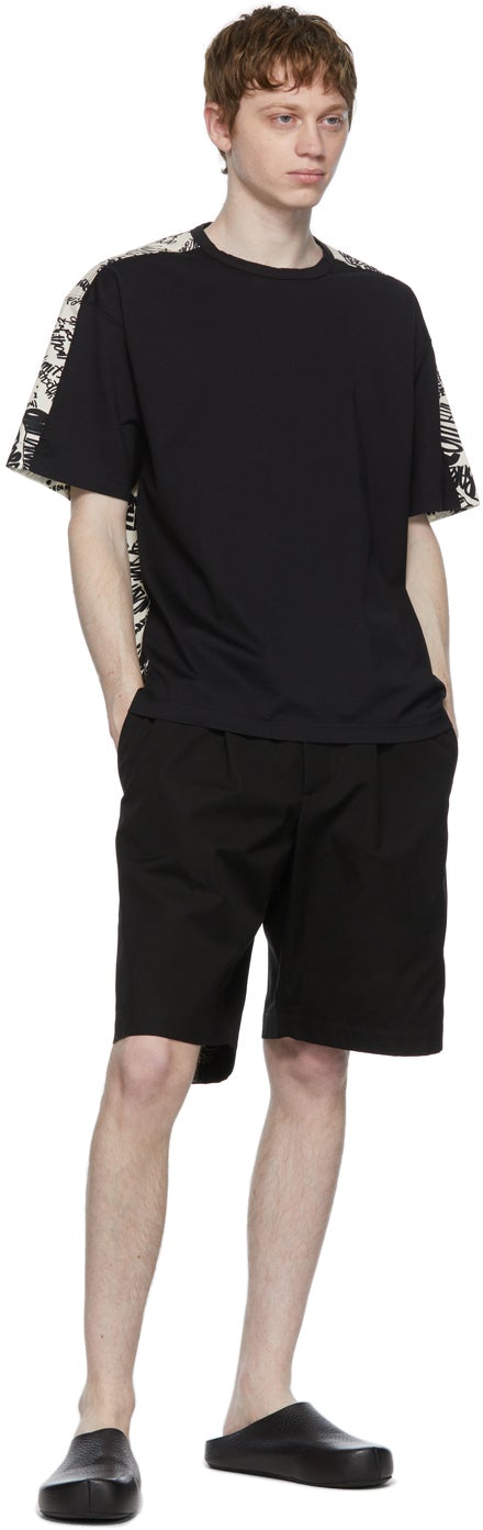 Marni Black Darted Bermuda Shorts